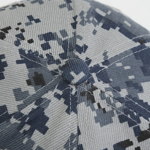 Casquette de baseball camo numérique avec coutures renforcées et bouton supérieur