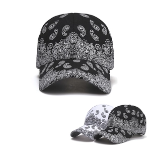Unisex Paisley Bandana Printed Baseball Cap Adjustable Cotton Blend Sun Hat Retro Streetwear Outdoor Fashion Accessories Headwear