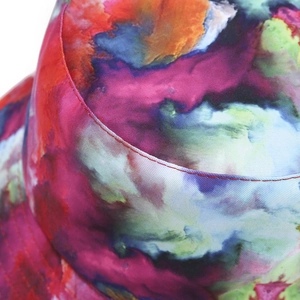 Unisex reversible tie-dye bucket hat with colorful watercolor pattern and sun protection