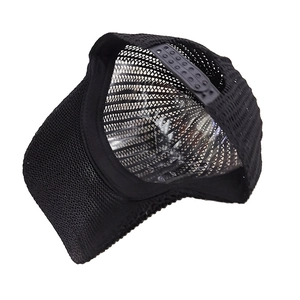 Women's black breathable knit mesh baseball cap with stylish rhinestone accents