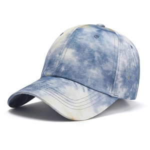 Cotton Tie-Dye Baseball Cap For Women Men Fashion Adjustable Streetwear Sun Protection Casual Tie Dye Hat