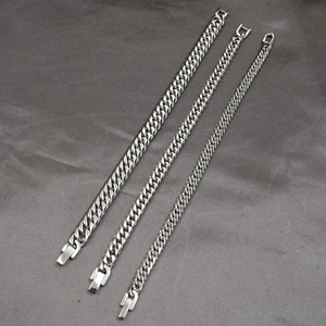 Unisex Titanium Steel Cuban Link Chain Bracelet Polished Minimalist Curb Bracelet Hip Hop Jewelry For Men Women Accessory