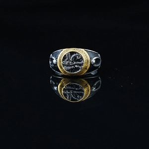 Bague hip hop vintage pour homme avec totem de scorpion doré en acier inoxydable