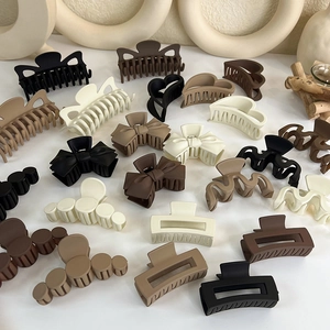 Barrettes à cheveux mates aux tons terre assorties pour coiffures élégantes