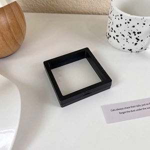 Portable black PE film jewelry box for anti-oxidation earring and necklace storage