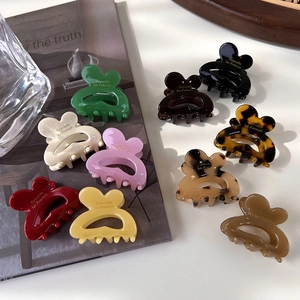 Lot de 10 mini pinces à cheveux papillon style français en diverses couleurs élégantes