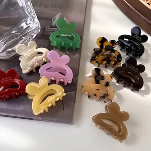 Pince à Cheveux Papillon en Acétate Rétro Français Mini Pince Écaille de Tortue Accessoires Cheveux Coréens Femme