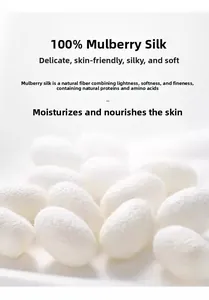 Detailed view of high-quality raw silk cocoons used for 100% natural mulberry silk fabric