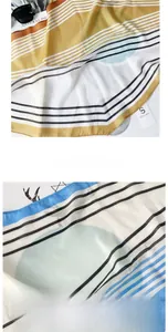 Detail eines gestreiften Seidenschals mit präzisen Säumen und feiner Twill-Webstruktur