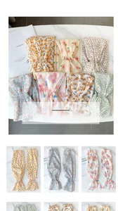Close-up of floral chiffon sun sleeves with elegant lotus leaf edges and breathable fabric