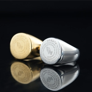 Vintage Titanium Steel Signet Ring Engraved Praying Hands Serenity Prayer Religious Band Ring Unisex Retro Jewelry Gift