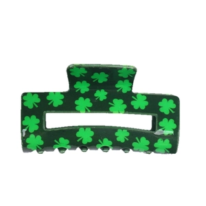 Molla per capelli verde con motivi a trifoglio per donna per San Patrizio