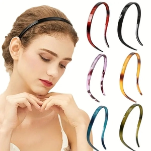 Minimalist Non-Slip Plastic Headband With Small Teeth Thin Hair Band For Women Girls Daily Fashion Hair Styling Accessories