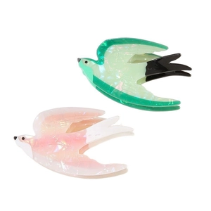 Creative PVC Swallow Bird Hair Claw Clip Cute Animal Shape Shark Clip Fashion Hair Accessory For Women Daily Party Styling