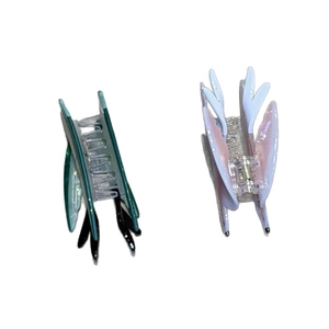 Creative PVC swallow and bird shaped shark hair clips for elegant ponytail styling