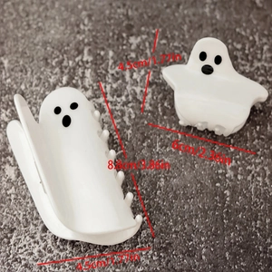 Set de pinces à cheveux fantôme avec dimensions pour grands 8,8 cm et petits clips