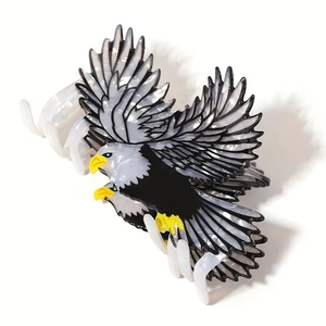 Pince À Cheveux Réaliste En Forme D'Aigle En Acétate De Cellulose Accessoires Pour Cheveux Femme Pince Crabe Animale Décorative Outil Fixation
