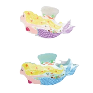 Cute mermaid claw clip with acrylic finish and sea elements for sweet hairstyles