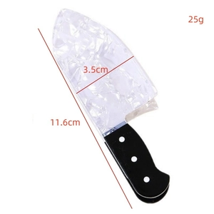 Punk-Stil Messer Haarklammer mit Eis-Textur, 11,6 cm groß für kreatives Haarstyling