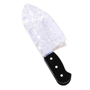 Kreative Punk-Messer-Haarklammer mit transparenter Klinge und schwarzem Griff-Design
