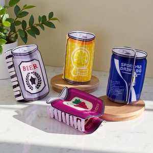 Creative Beverage Can Shape Hair Claws PVC Large Non-Slip Shark Clip Beer Soda Juice Bottle Hair Accessories For Women