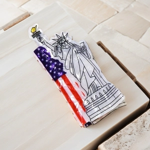 Grande molletta per capelli Statua della Libertà con bandiera USA per il Giorno dell'Indipendenza