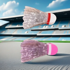 Pinces à cheveux mignonnes en forme de volant de badminton blanc et rose nacré
