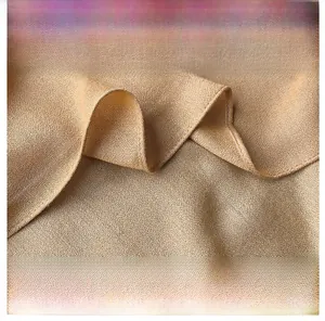 Detailed close-up showing champagne satin fabric texture and precise white stitching