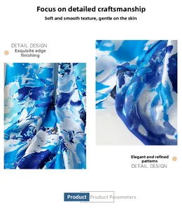 Detailed macro view showing the soft fabric texture and fine rolled edges of silk scarf