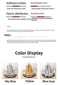 Detailed fabric texture and color options for elegant faux silk printed scarves