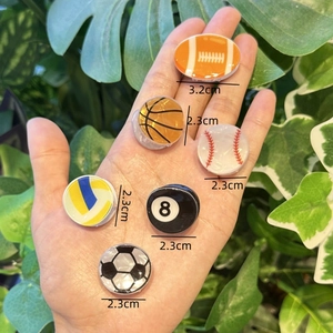 Set di mini fermagli per capelli sportivi con basket calcio e baseball per donne