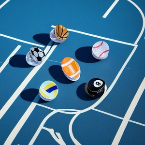 Set di mini mollette per capelli sportive con disegni di basket calcio baseball e tennis