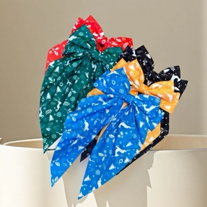 Lot de barrettes à nœuds de Noël avec motifs rennes et flocons pour fêtes