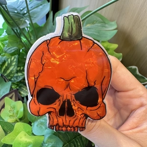 Halloween Pumpkin Skull Hair Claw Clip PVC Gothic Dark Style Ghost Head Shark Clip Personalized Party Hair Accessory For Women