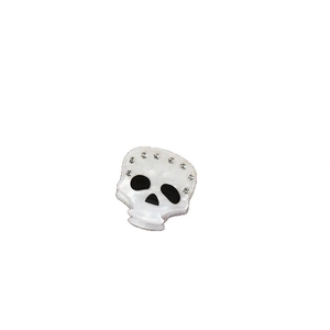 Creative skull hair claw with sparkling rhinestones for Halloween party hairstyle