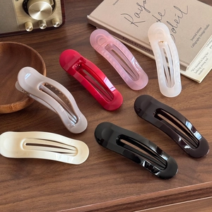 Pince à Cheveux en PC Haute Qualité Grand Bec de Canard Barrette à Cheveux Simple Mode pour Femmes Accessoires de Coiffure