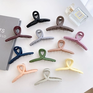 Eleganter Matte Haarklammer Für Damen Koreanischer Stil Einfacher Kunststoff Großer Haargreif Clip Rutschfest Haarschmuck Für Den Täglichen Gebrauch