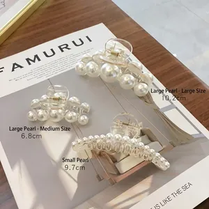 Ensemble élégant de pinces à cheveux en perles pour femmes en différentes tailles