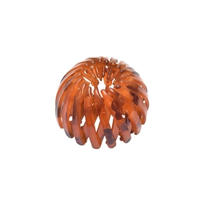 Tortoiseshell nest hair clip with expandable honeycomb resin structure for ponytail styling