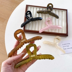 Große Haarkralle Shark Clip Für Damen Französisch Elegant Harz Haarschmuck Hochglanz Matt Haarstyling Spange Täglicher Kopfschmuck