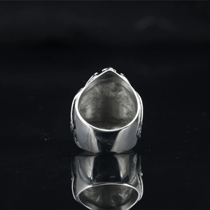 Anillo ancho estilo hip hop de acero inoxidable pulido espejo para hombres y mujeres