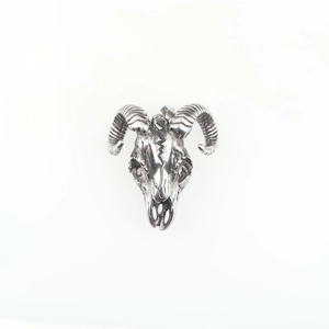 Pendentif tête de taureau rétro en acier inoxydable vieilli pour collier punk