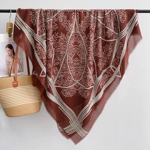 Vintage burgundy ethnic shawl with white mandala patterns and delicate fringe edges