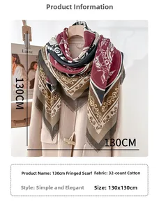 Detail view of ethnic vintage square scarf featuring classical carriage floral prints