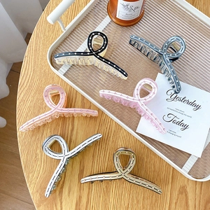 Eleganter Großer Acetat Haarkralle Clip Für Damen Minimalist Strass Haifischclip Kreuz Zwirn Haarzubehör Styling Schmuck