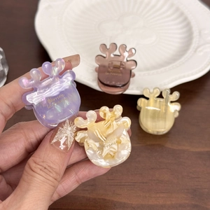 Mini Pince à Cheveux En Acétate Forme Bois De Cerf Barrette Pour Femmes Filles Accessoires Cheveux Géométrique Mignon