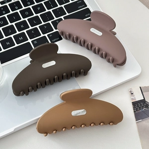 Matte Large Hair Claw Clip Resin Shark Clip For Women Minimalist Elegant Strong Hold Nonslip Hair Clamp Fashion Accessories
