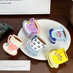 Dolci Mollette per Capelli in Acrilico a Forma di Tazzina da Caffè per Donne Ragazze Colore Dopamina Accessori per Capelli