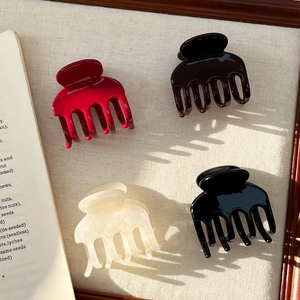Pince à Cheveux en Acétate Style Coréen Élégant Minimaliste Pince Requin pour Queue de Cheval Femme Accessoires de Coiffure