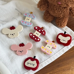 Barrettes mignonnes en acétate avec motifs de fruits et d'étoiles pour femmes